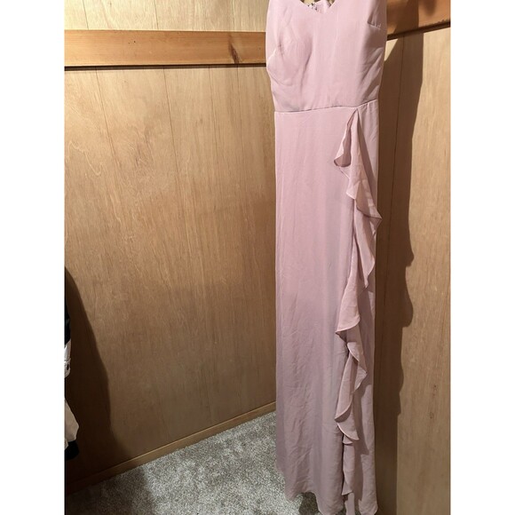 Birdy Grey English Rose Pink Chiffon Dress Theresa XS Bridesmaid Wedding Formal - Picture 6 of 6